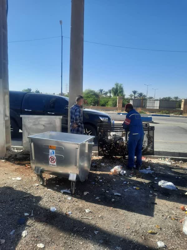 ۴۰ عدد سطل زباله در محلات دوگنبدان نصب شد