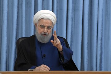 پاسخ روحانی به مخالفان برجام؛ شما که میگویید برجام بد بود حالا برمیگردیم به قبل از سال ۹۴/ باید با مذاکره جلوی اسنپ بک را گرفت پاسخ روحانی به مخالفان برجام؛ شما که میگویید برجام بد بود حالا برمیگردیم به قبل از سال ۹۴/ باید با مذاکره جلوی اسنپ بک را گرفت